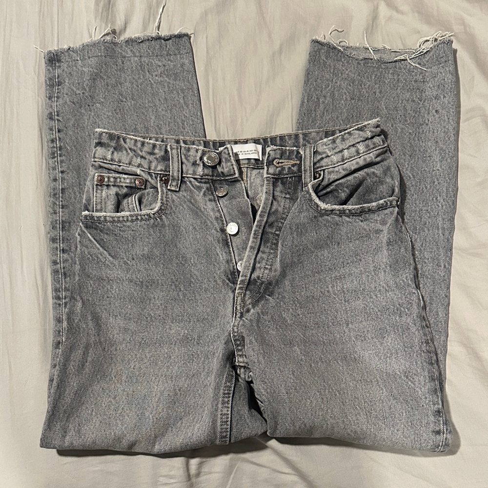 Zara Light Gray Denim Jeans